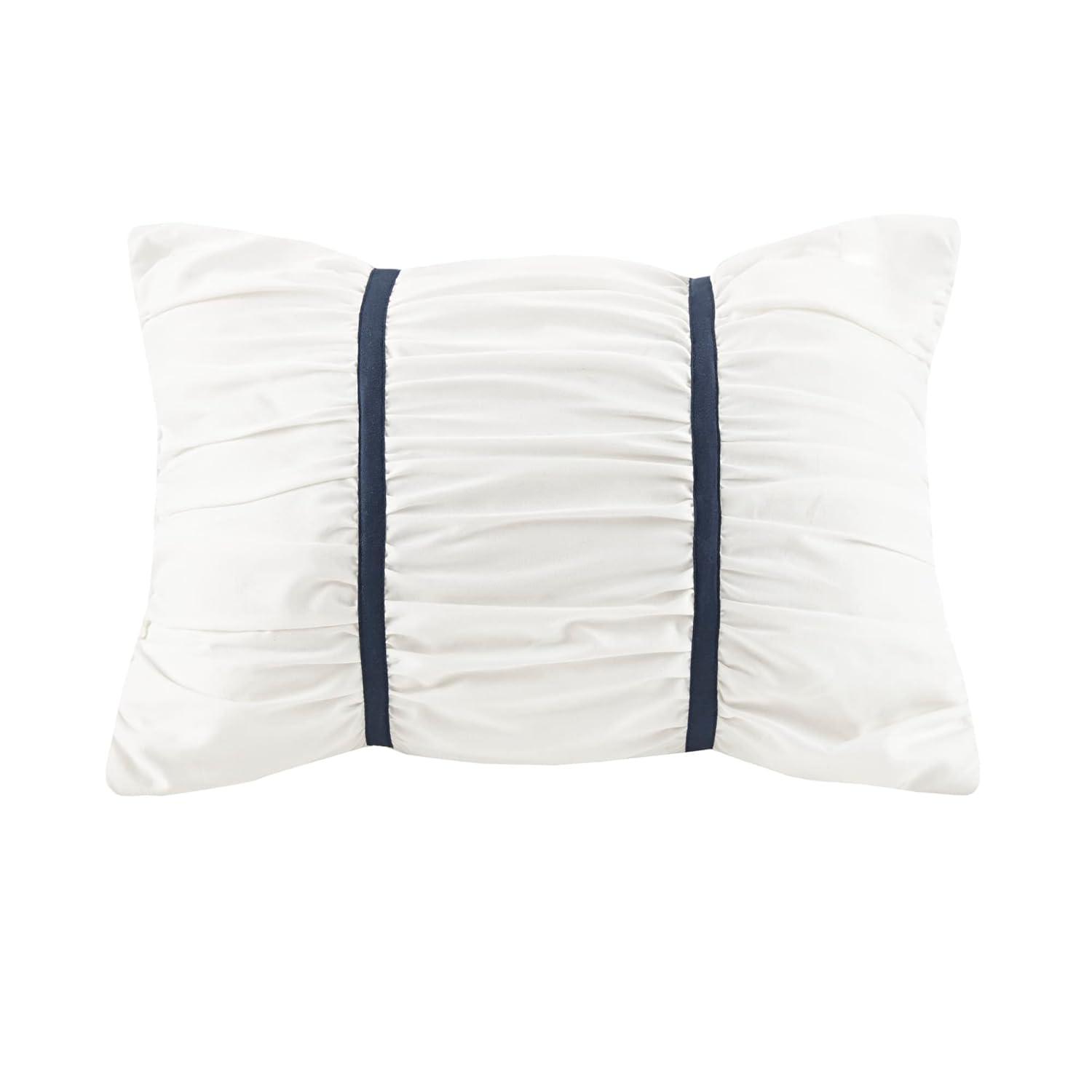 Zennia 7 Piece Seersucker Floral Comforter Set with Throw Blanket