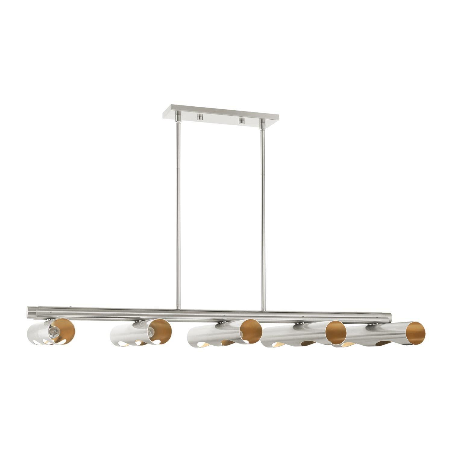 Livex Lighting Novato 10 - Light Chandelier in  Brushed Nickel