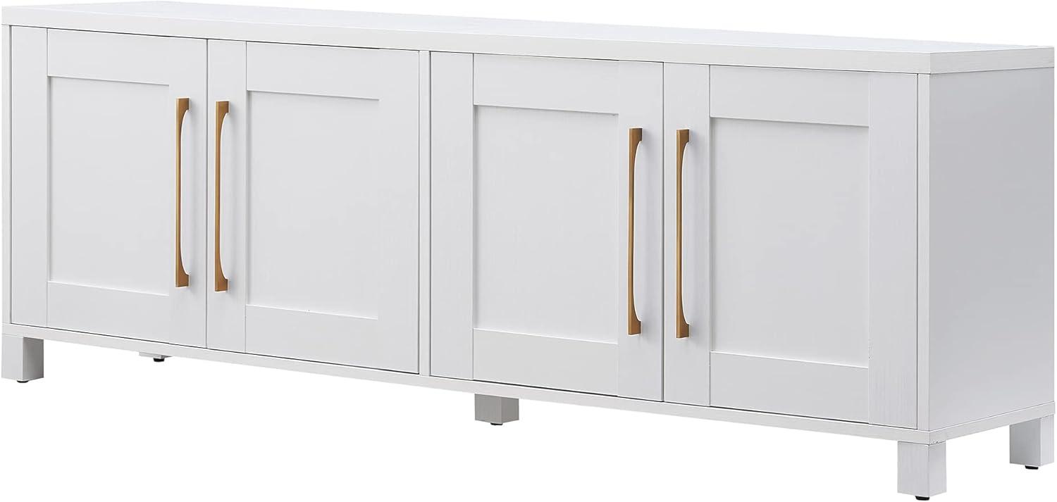 Evelyn&Zoe Chabot Rectangular TV Stand for TV's up to 75", White