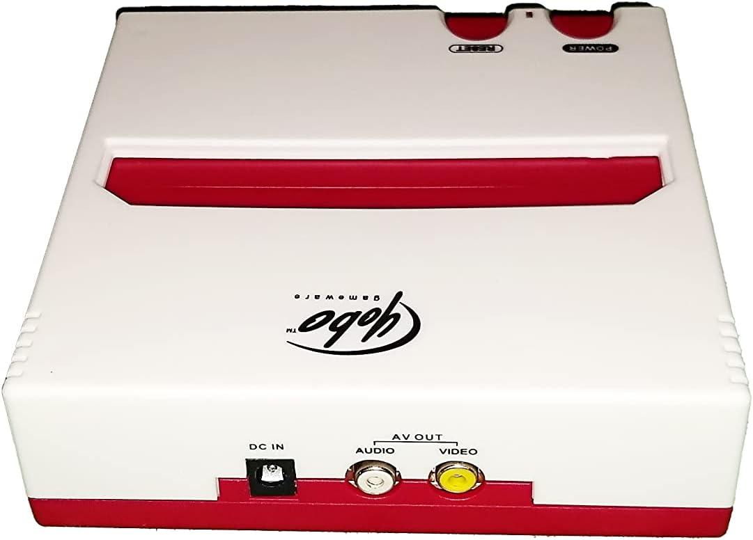 Retro Red and White 8-Bit Video Game Console with Controllers