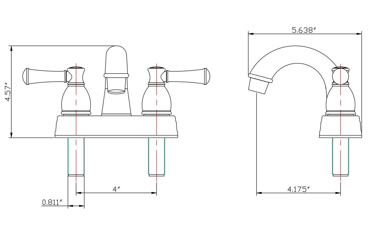 Dura Faucet Designer Arc Spout RV Lavatory Faucet - Brushed Satin Nickel