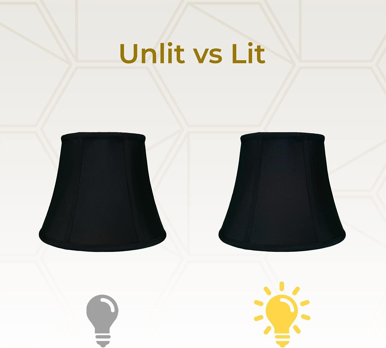 Royal Designs 20" Modified Bell Lamp Shade Black