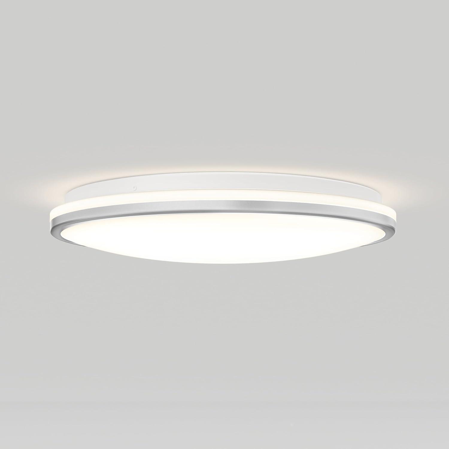 Artika Macy 30W Modern Smart LED Flush Mount Ceiling Light Wi-Fi-RGB, Silver