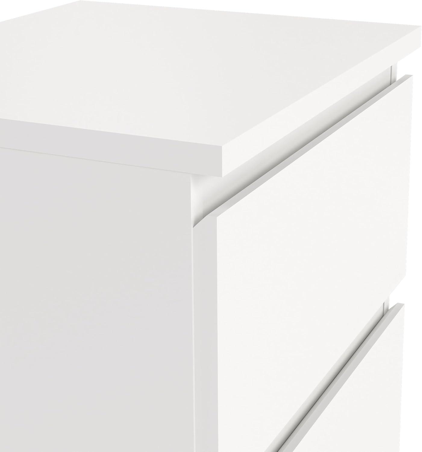 Tvilum, Aurora 2 Drawer Nightstand, White