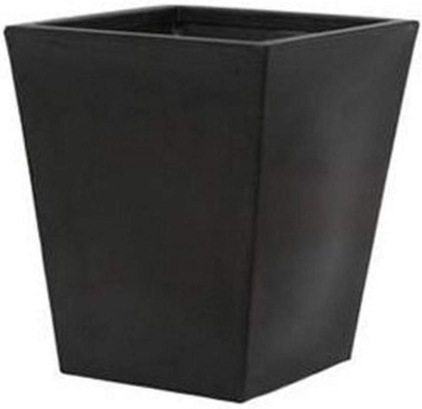 Modern Square Black Rotation Molded Planter for Indoor & Outdoor