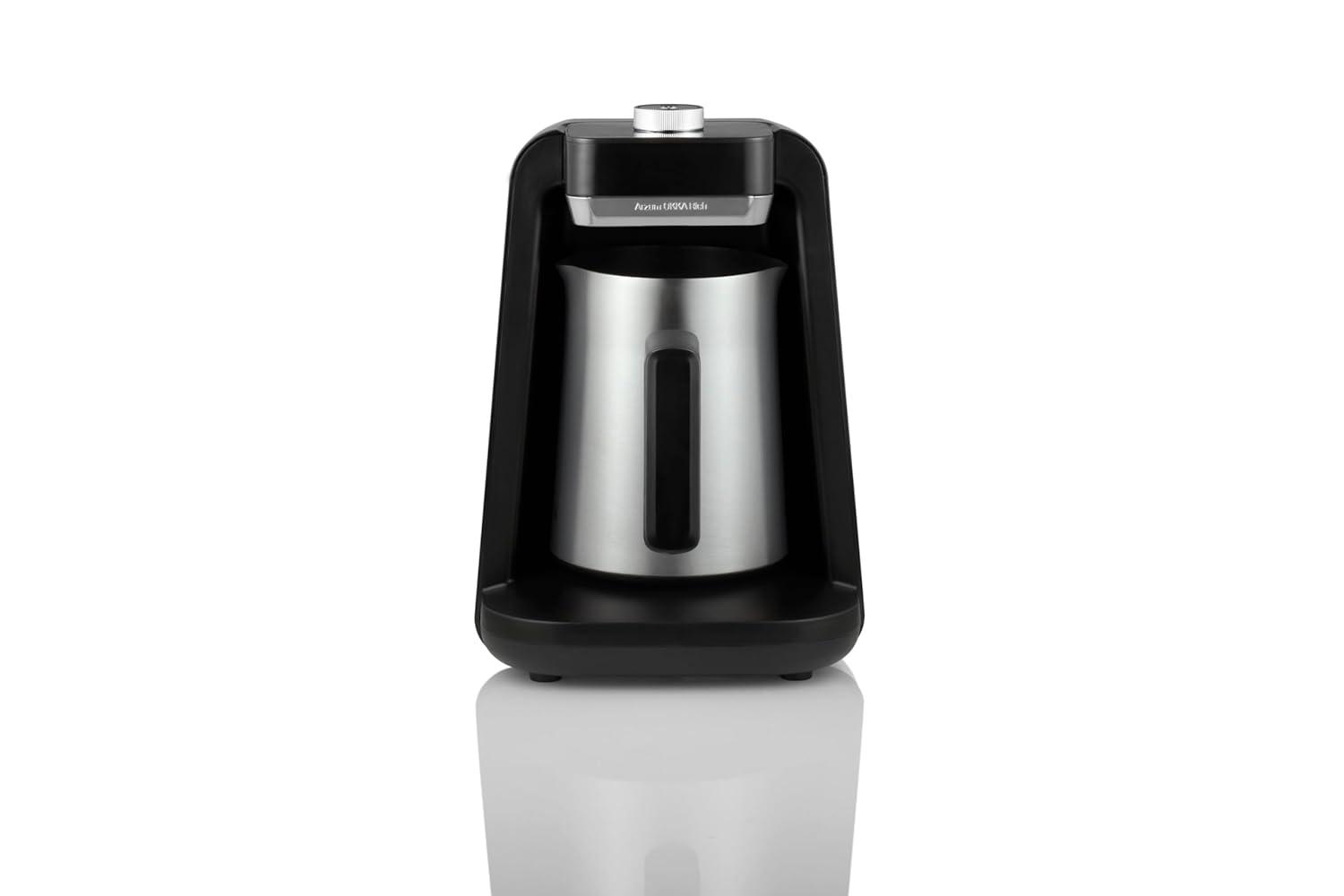 Arzum Okka Rich Spin Pro Turkish Coffee And Hot Beverage Maker, Velvetiser, Milk Frother, 120v, 5 Cups, Stainless Steel Cooking Pot