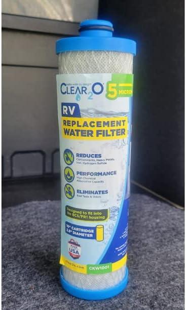 CLEAR2O CKW1001 - RV Replacement Water Filter designed to fit the RCS/FR1 housing - MADE IN THE USA