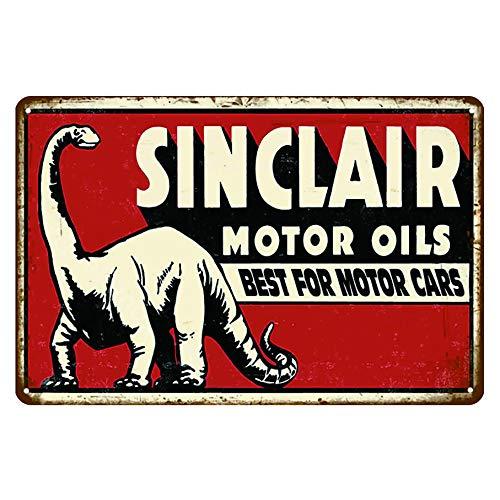 Reproduced Vintage Tin Sign Pack, Gas Oil Retro Advert Antique Metal Signs for Garage Man Cave Bar Kitchen, Nostalgic Car Decor, 8x12 Inch (35 Pieces A)