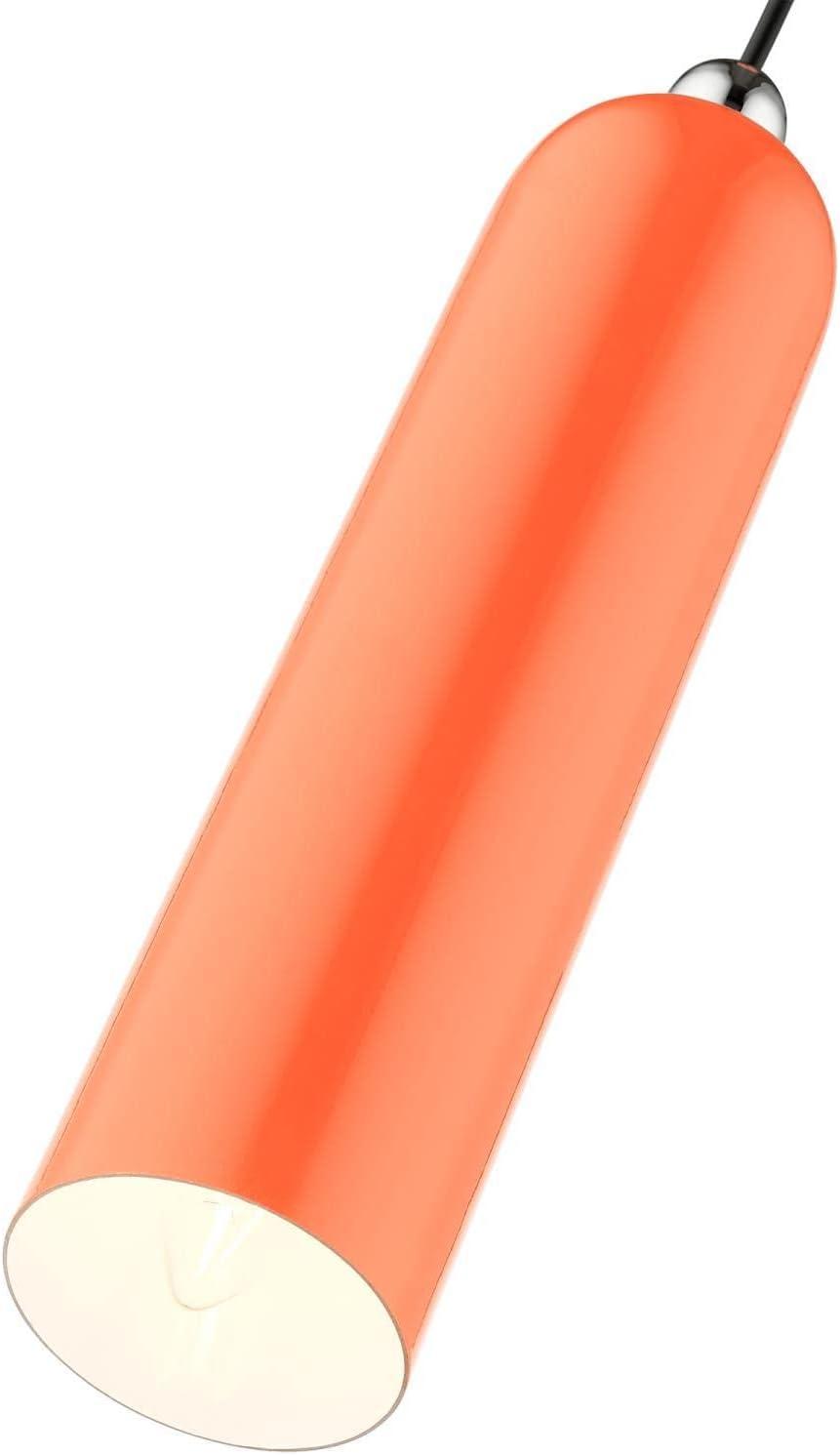 Livex Lighting Ardmore 1 - Light Pendant in  Shiny Orange