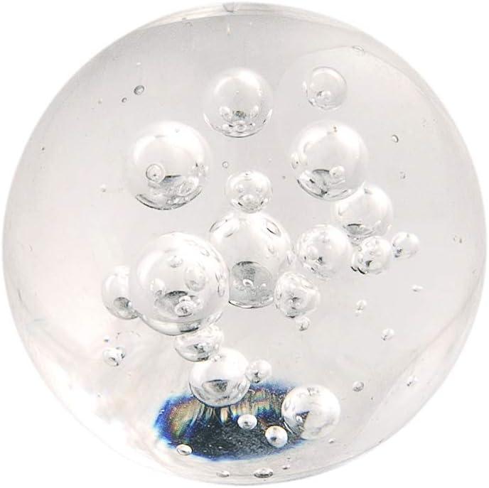 Crystal Knob 1-1/4 Inch Diameter Glass with Chrome Finish