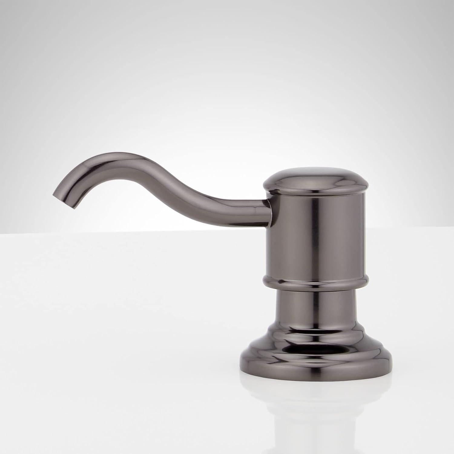 Polished Nickel Vintage Hook Style Soap Dispenser