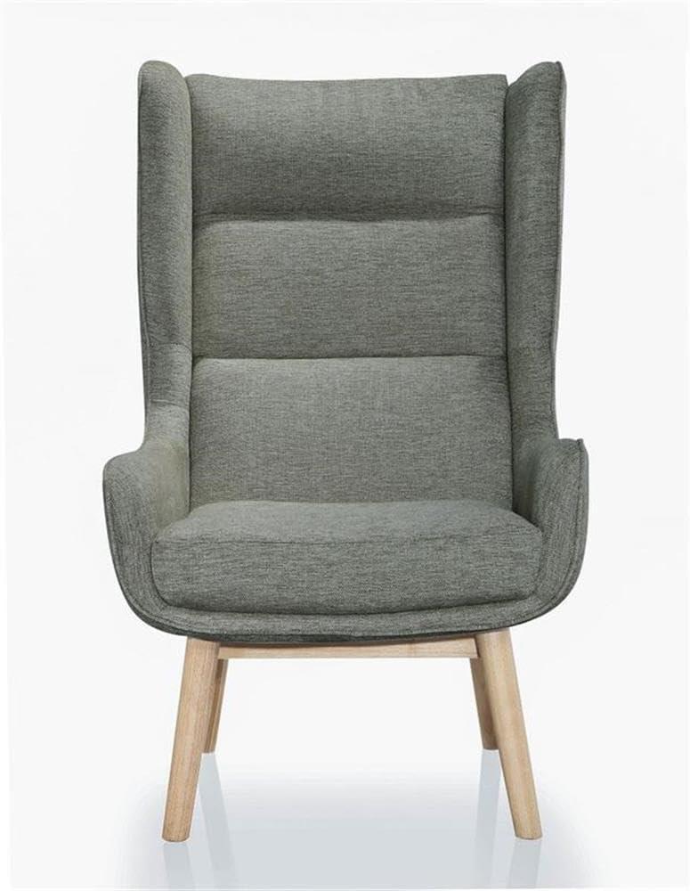 Sampson Graphite and Natural Twill Accent Chair