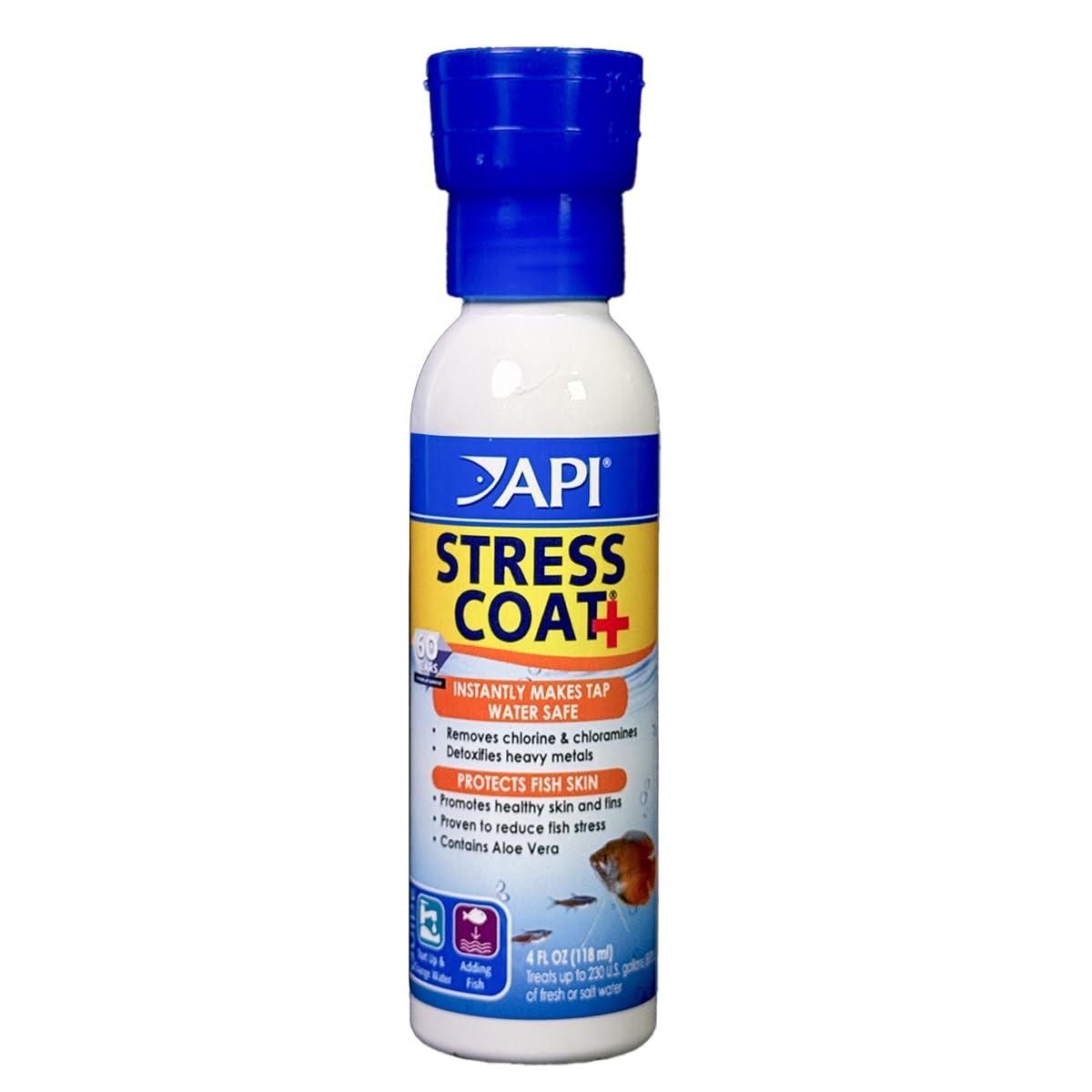 API Stress Coat, Aquarium Water Conditioner, 4 oz