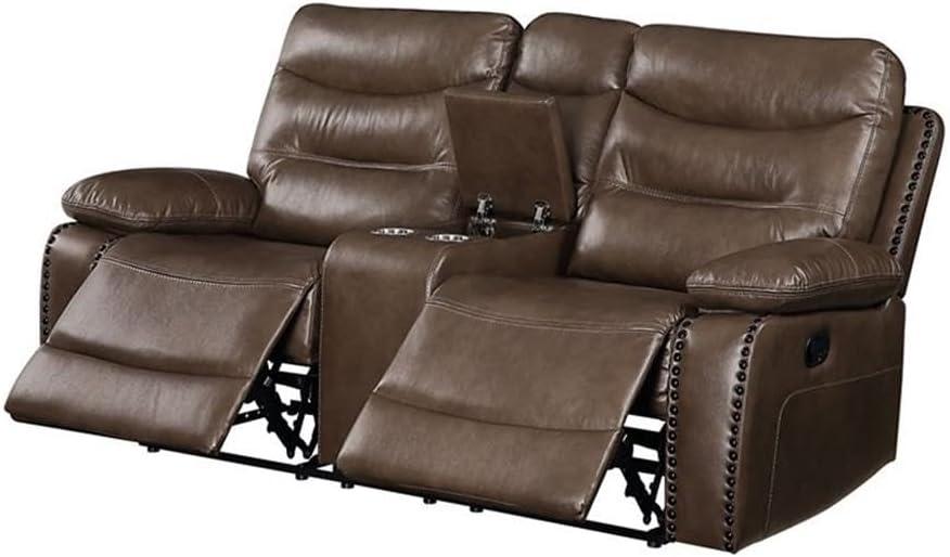 Acme Furniture Aashi Sofa Brown Leather