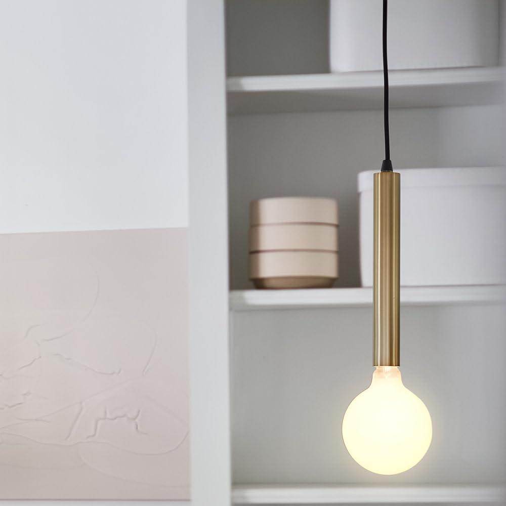 Lark Bobbie 1 - Light Pendant in  Lacquered Brass/Black