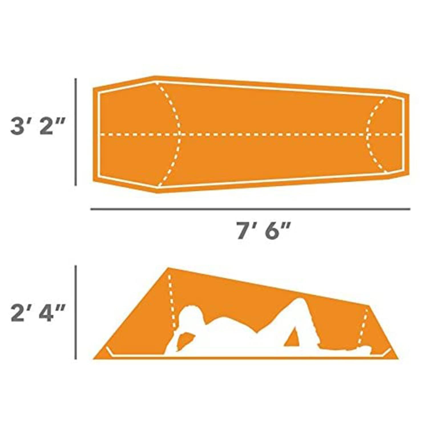 Winterial Camping Tent, 1/3/6 Person Lightweight Personal Bivy 1 to 6 Person Tent with Waterproof Tent Rainfly, Durable Stitched Tent for Camping, Beach, Backpacking, Hiking, and Festivals.