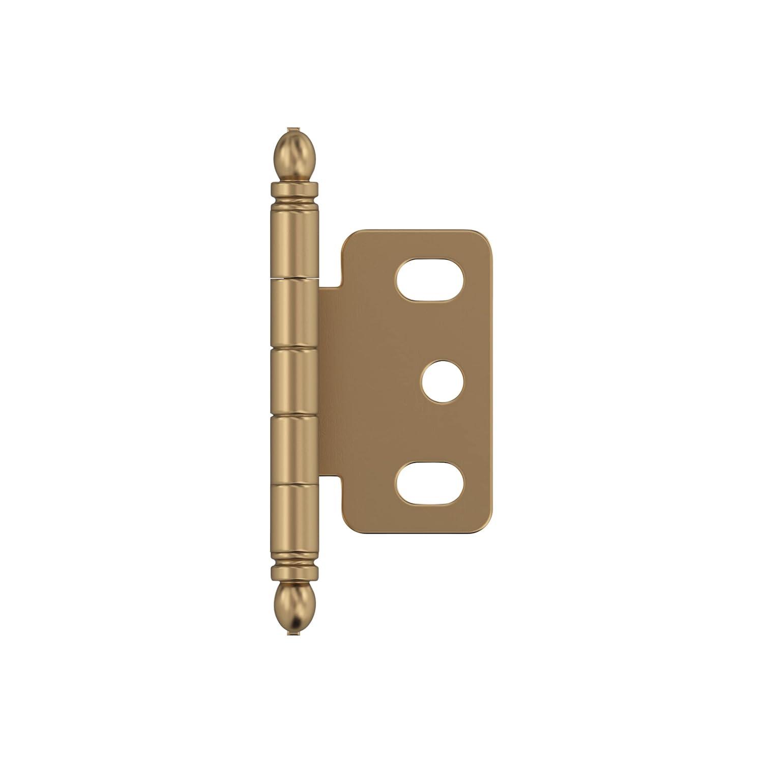 Amerock 110-Degree Inset Surface Champagne Bronze Cabinet Hinge ,