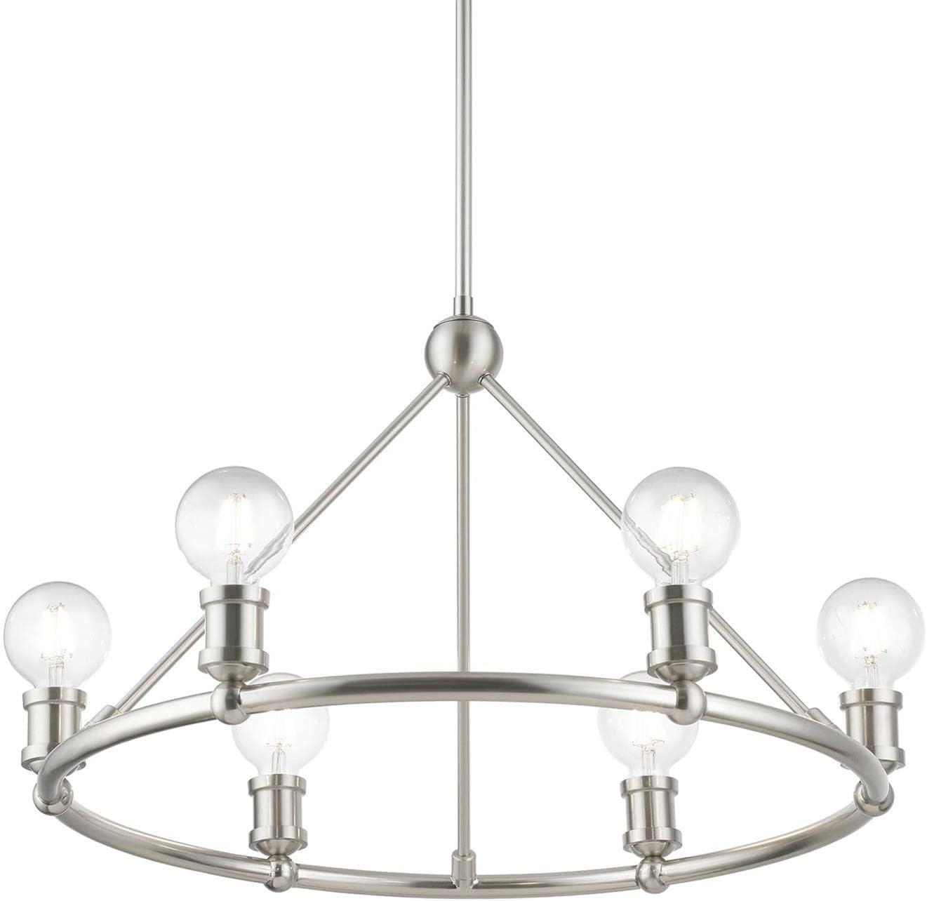 Livex Lighting Lansdale 6 - Light Chandelier in  Brushed Nickel