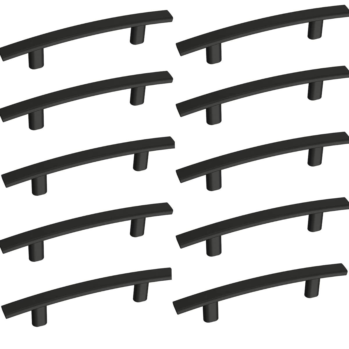 Aviano Hardware Modern Curved Subtle Arch Handle Pull- 10 Pack, Brown