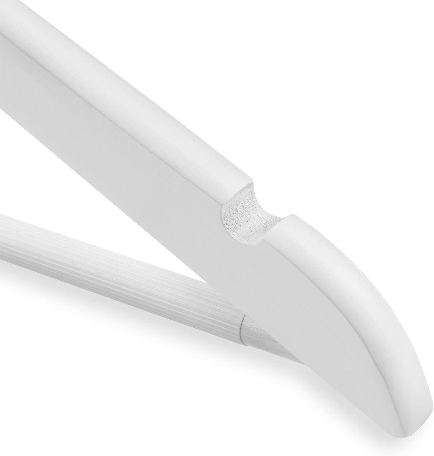 Casafield Wood Standard Hanger for Suit/Coat (Set of 10)