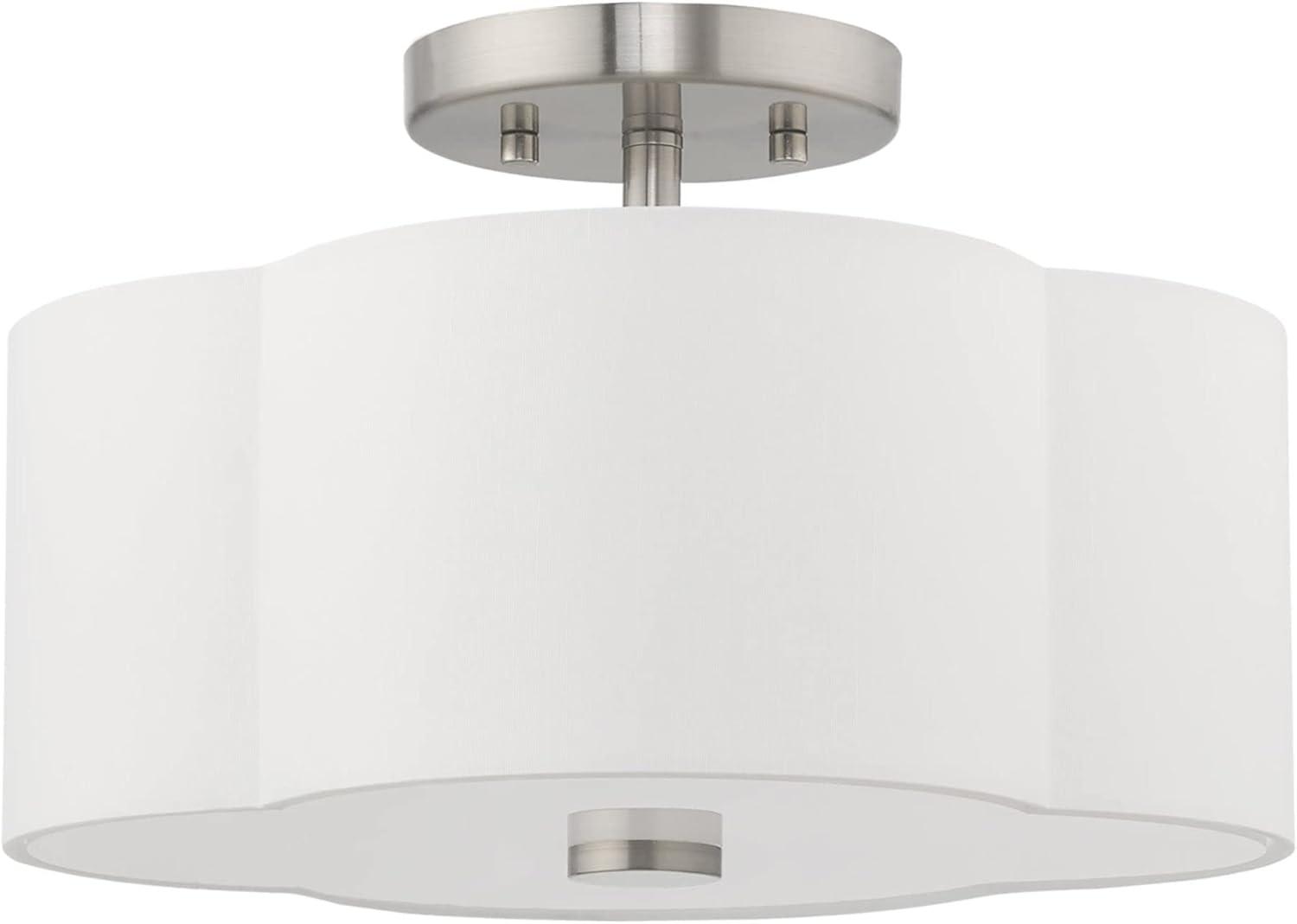 Livex Lighting Chelsea 2 - Light Flush Mount in  Brushed Nickel