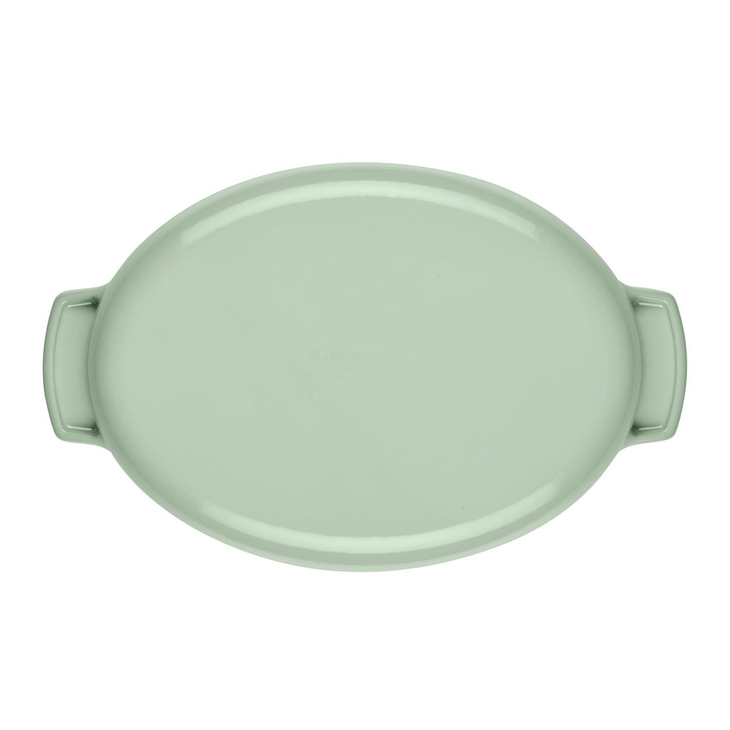KitchenAid® KitchenAid Cast Iron Oval Au Gratin Roasting Pan Suitable - 2.5 Quart