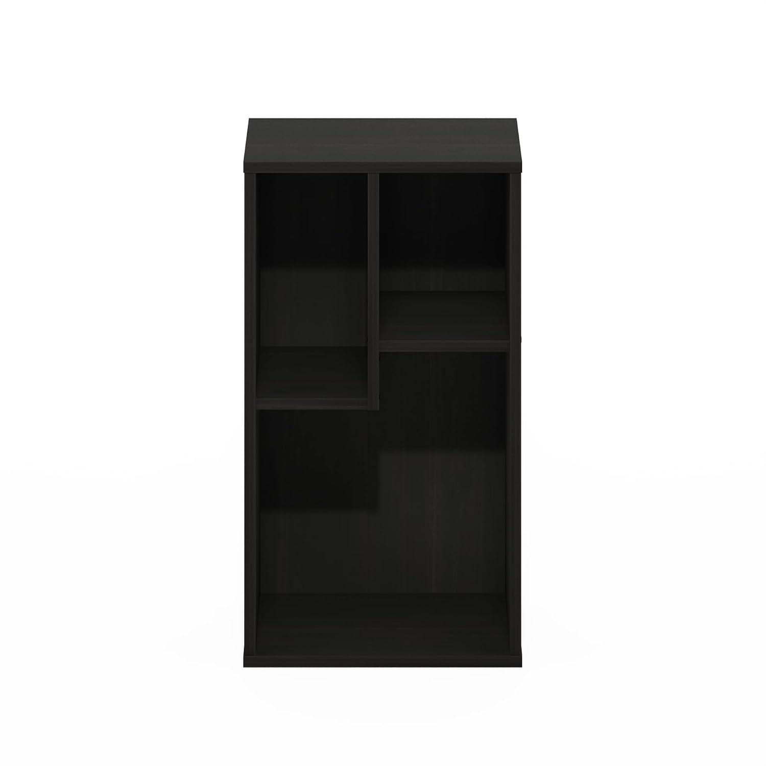 Furinno Daly 3-Cube Irregular Cubes Bookcase, Bookshelf, Storage Organizer, Espresso