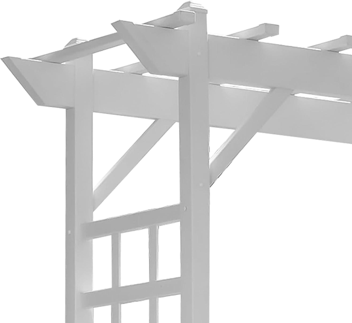 Dura-Trel Providence 28'' W x 64'' D Polyvinyl Chloride (PVC) Arbor in White