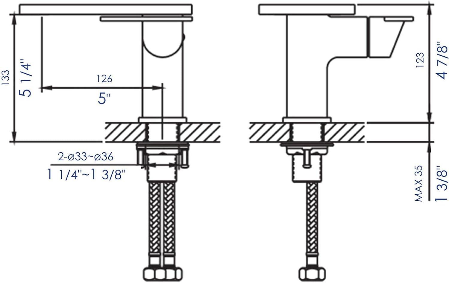 Single-Hole Bathroom Faucet