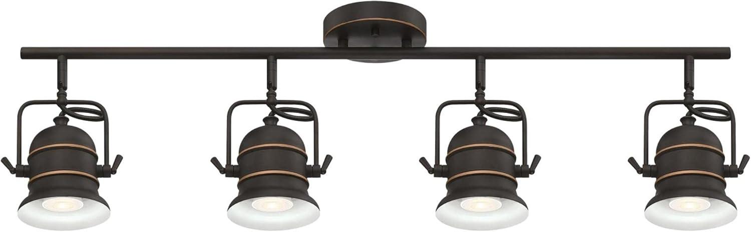 Boswell Oil Rubbed Bronze 4-Light Industrial Track Light