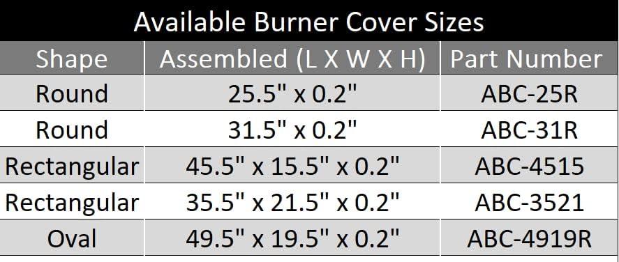 31" Silver Aluminum Round Fire Pit Burner Cover