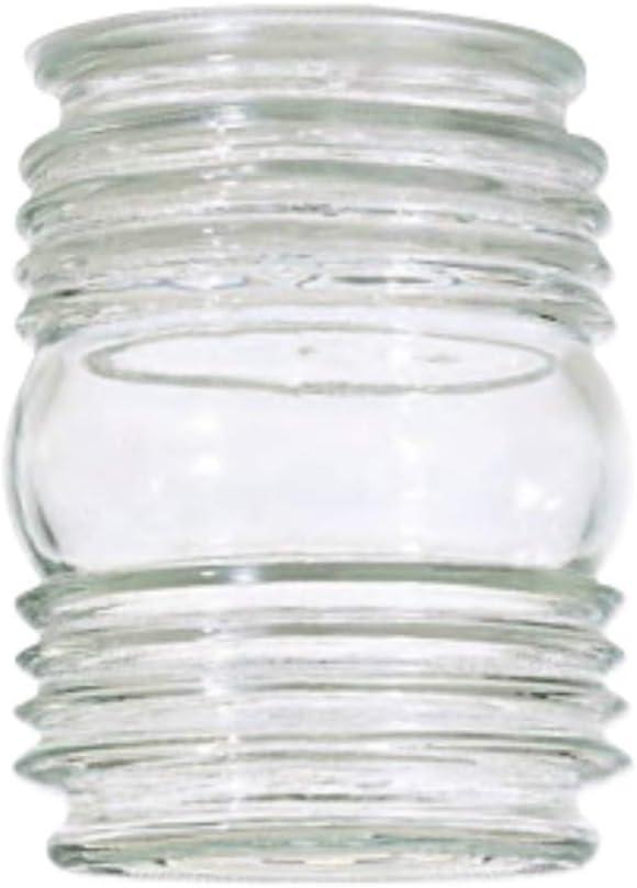 Clear Cylindrical Glass Wall Lamp Shade, 3.75"W x 4.5"H