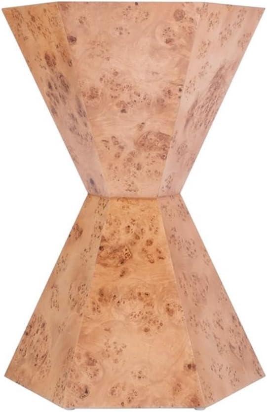 Butler Specialty Company Billie Burl Wood Hexagon Side Table - Traditional Burl