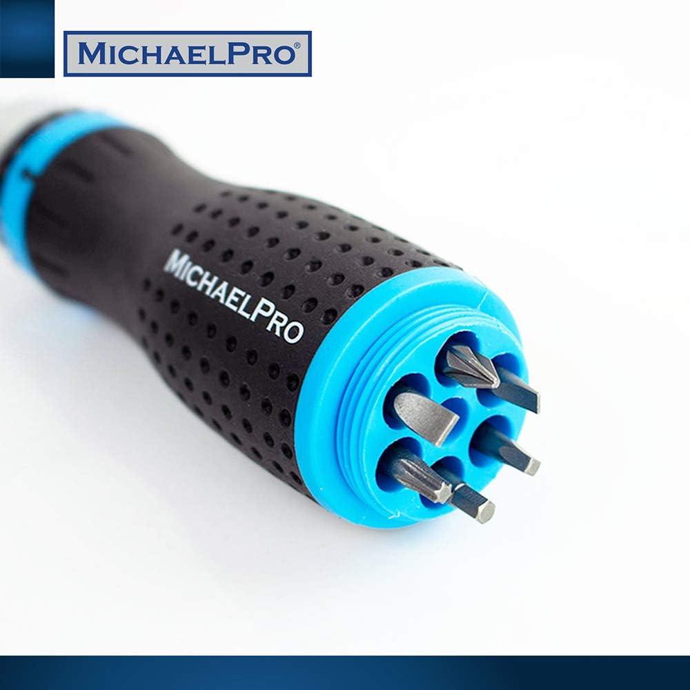 MichaelPro 19-in-1 Interchangeable Multi Bit Ratchet Screwdriver Set