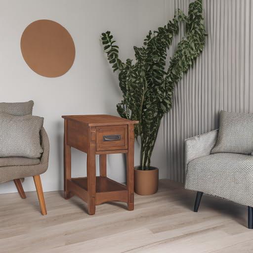 Signature Design by Ashley Contemporary Breegin Chairside End Table Brown
