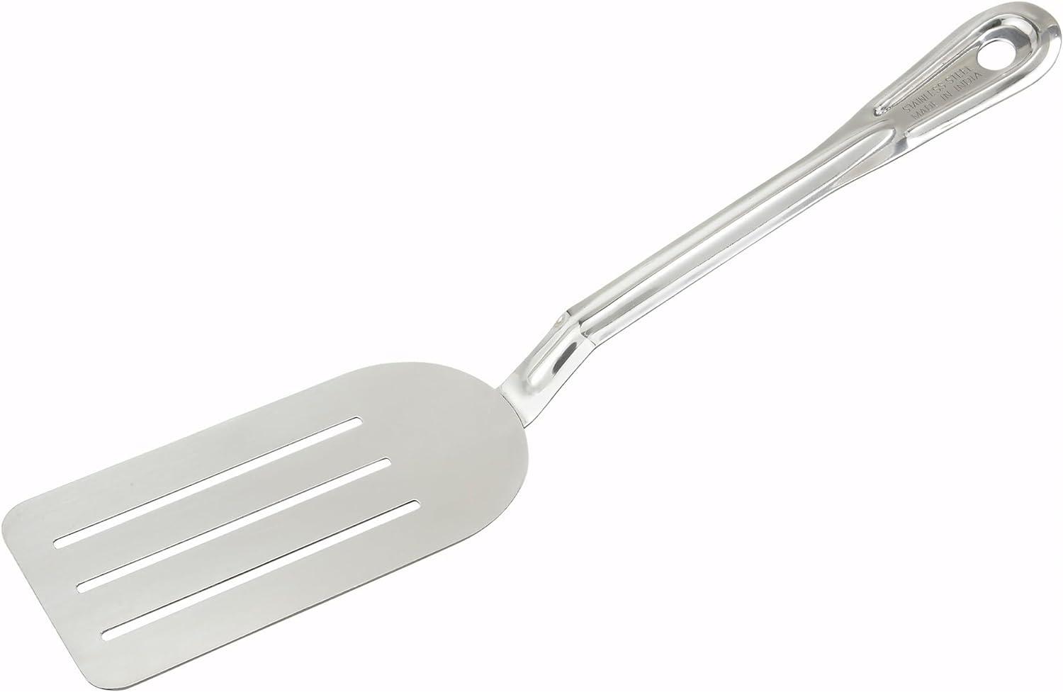 14-Inch Stainless Steel Slotted Turner with Long Handle