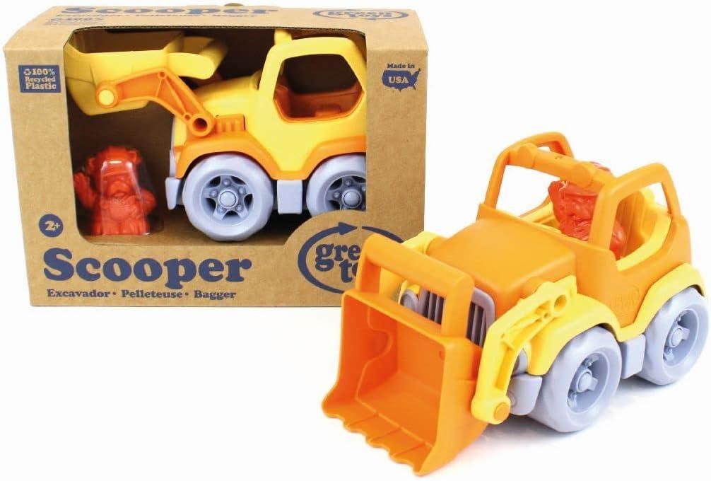 Green Toys Scooper Construction Truck, Toddler Play Vehicle Toy