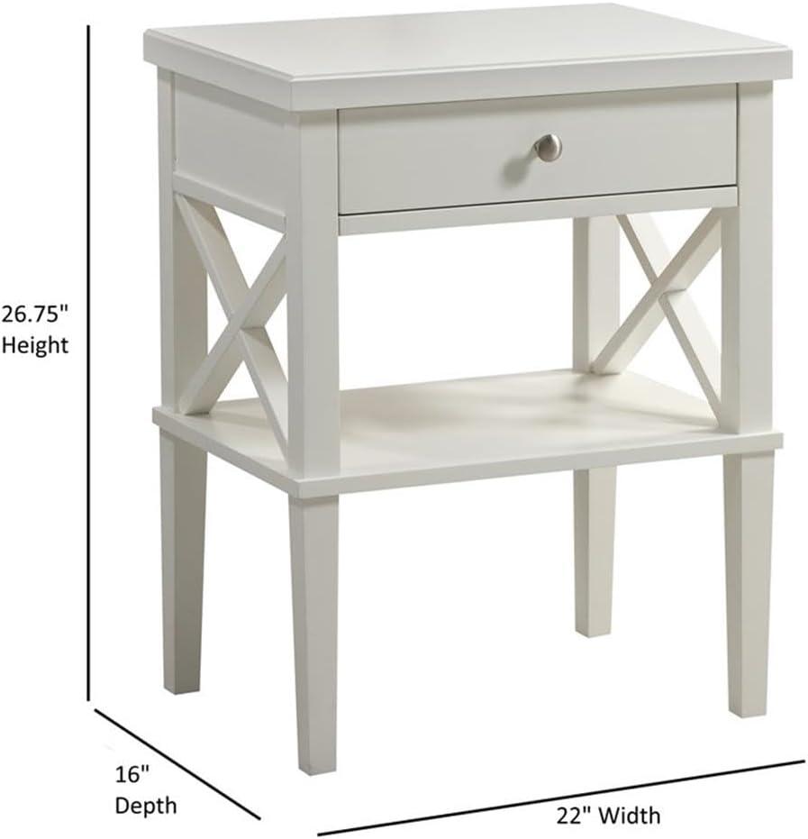 Marta Nightstand in White - Comfort Pointe