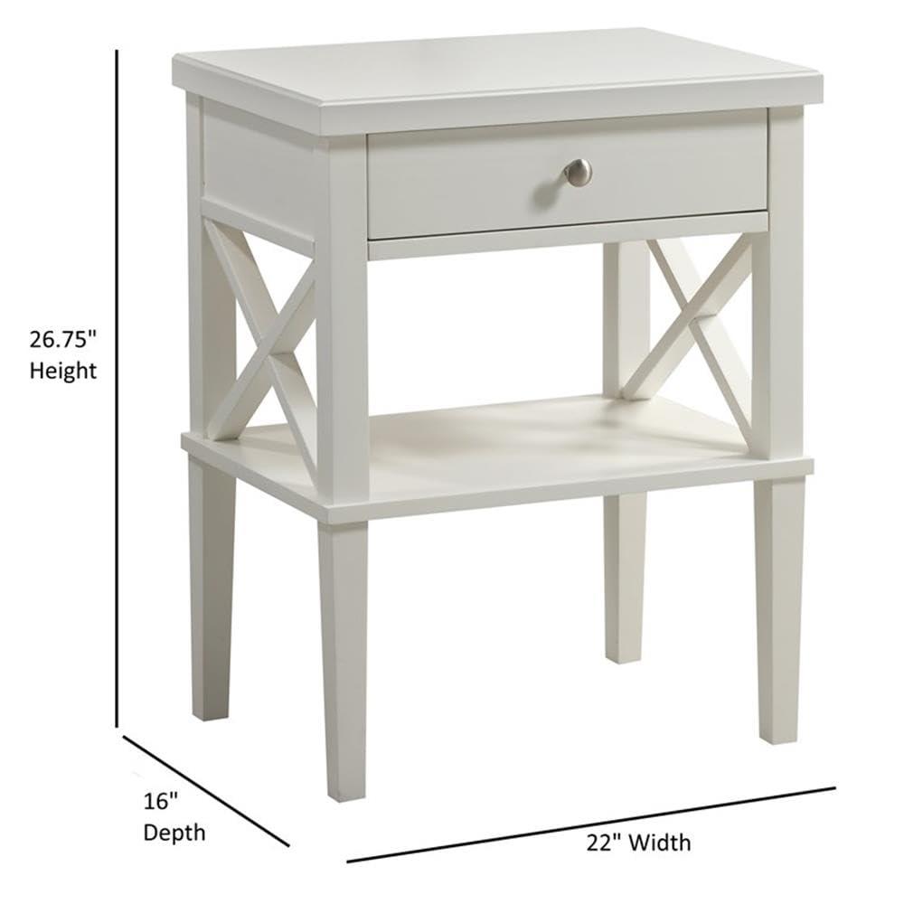 Marta Nightstand in White - Comfort Pointe