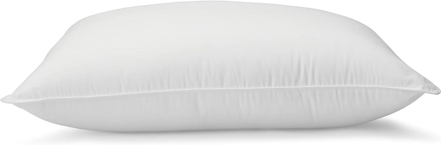 Down Alternative Pillows for Stomach and Back Sleepers, Soft Density, Standard, Pack of 2, White, 26 in L x 20 in W