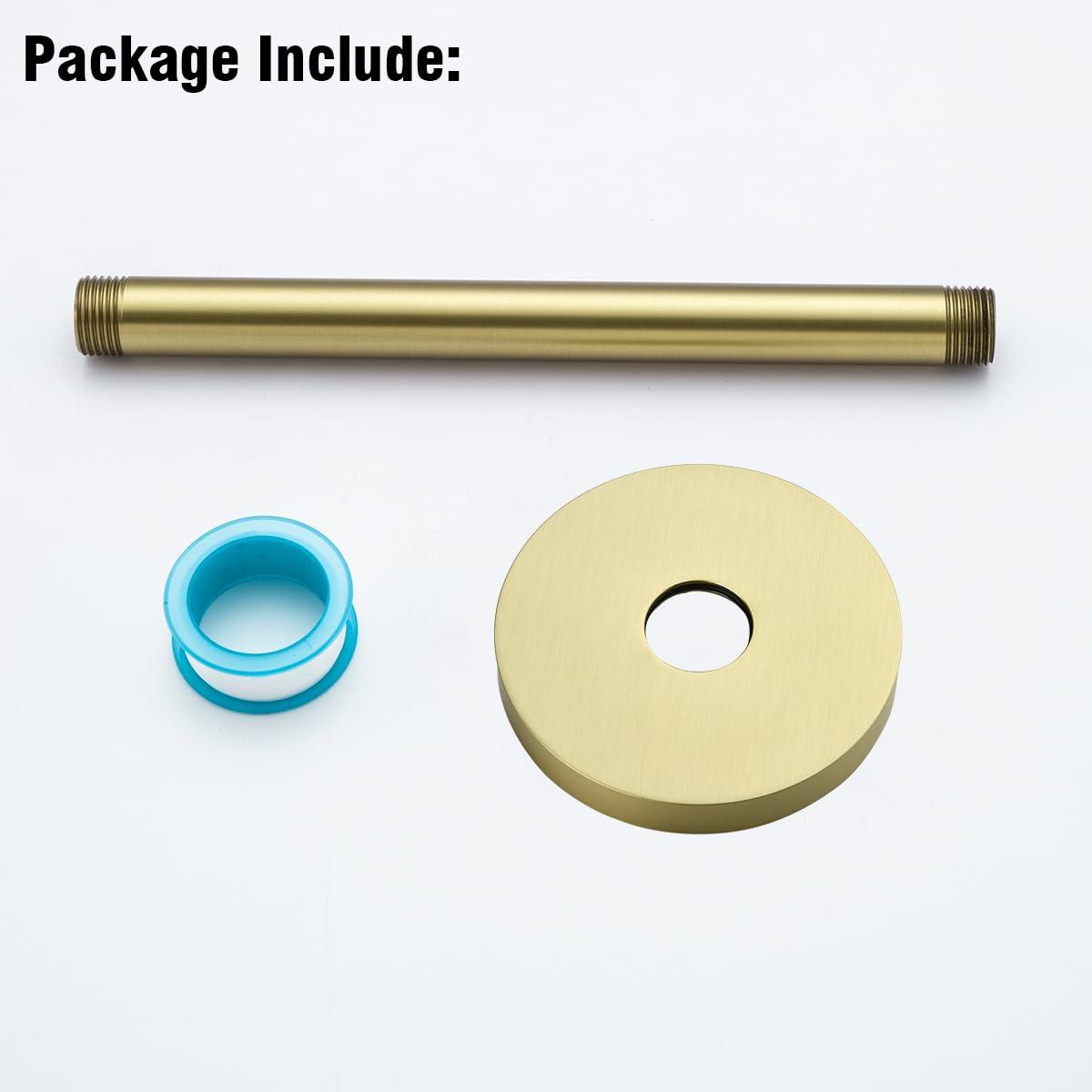Circular 8" Ceiling Mounted Shower Arm