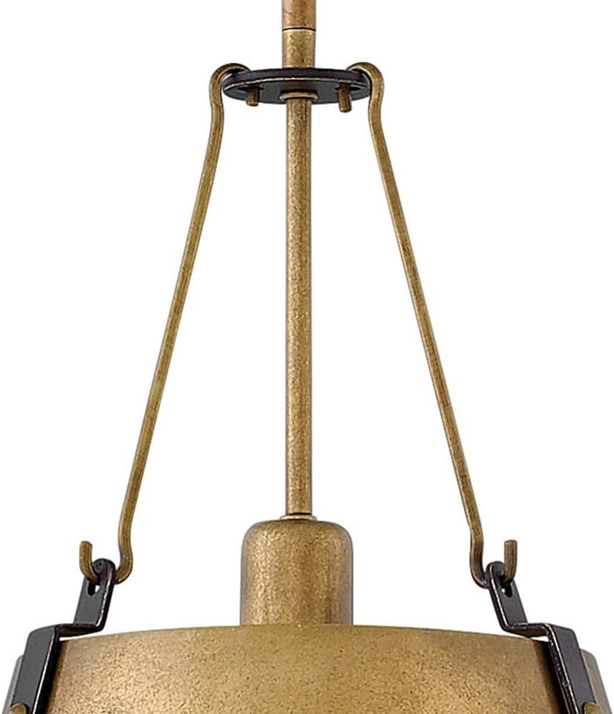 Cartwright Small 1-Light Drum Pendant w/ Bold Rivets