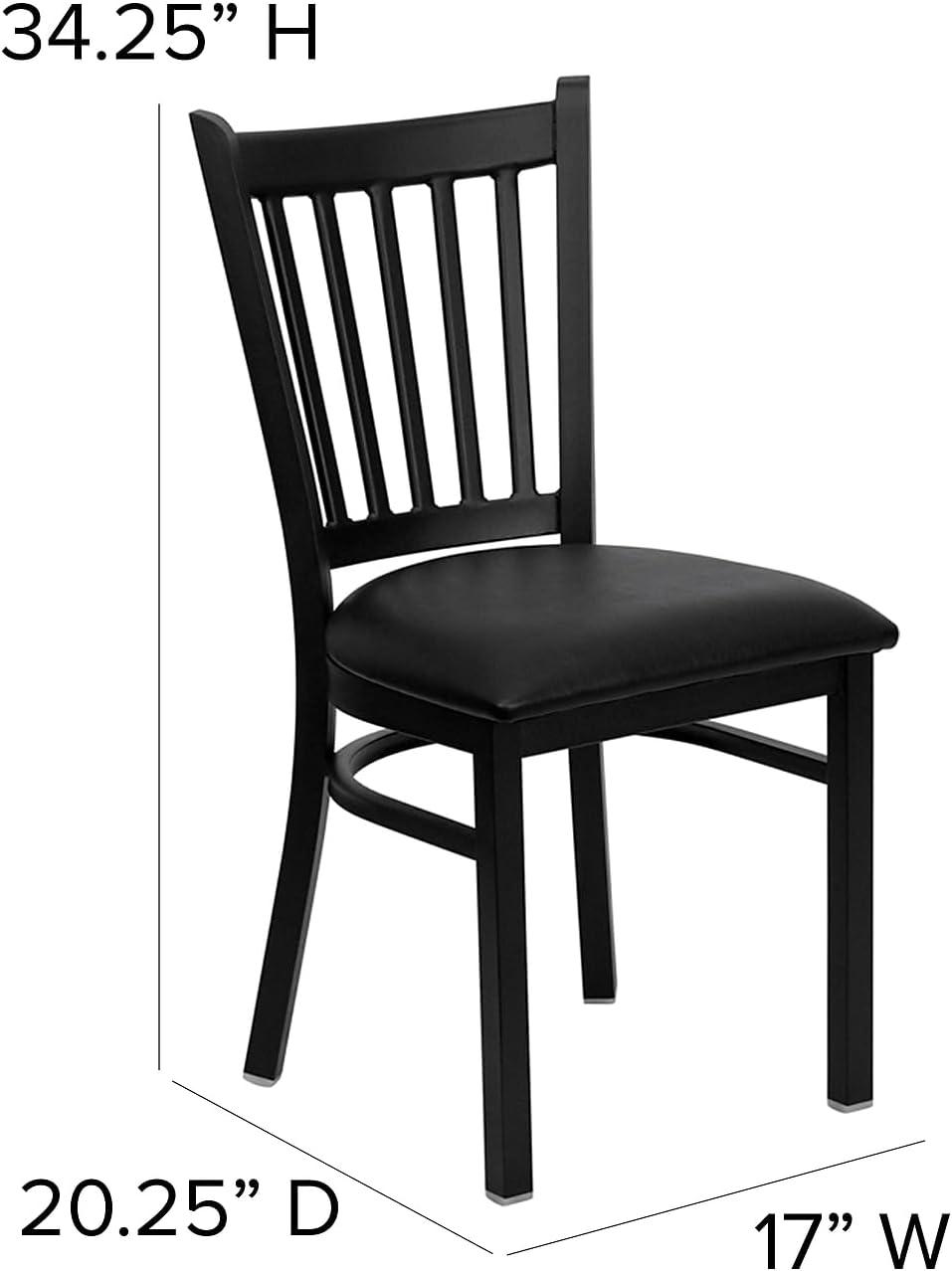 Hercules Prompton Modern Vertical Back Metal Restaurant Chairs by Flash Furniture (Set of 2)