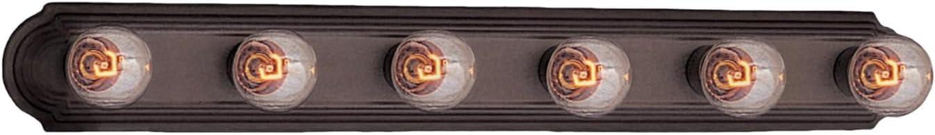 Oil Rubbed Bronze 6-Light Dimmable Bathroom Vanity Fixture