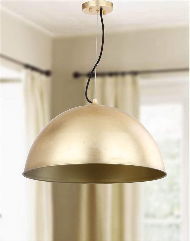 Archer Dome 21 Inch Dia Adjustable Pendant - Gold Leaf - Safavieh.