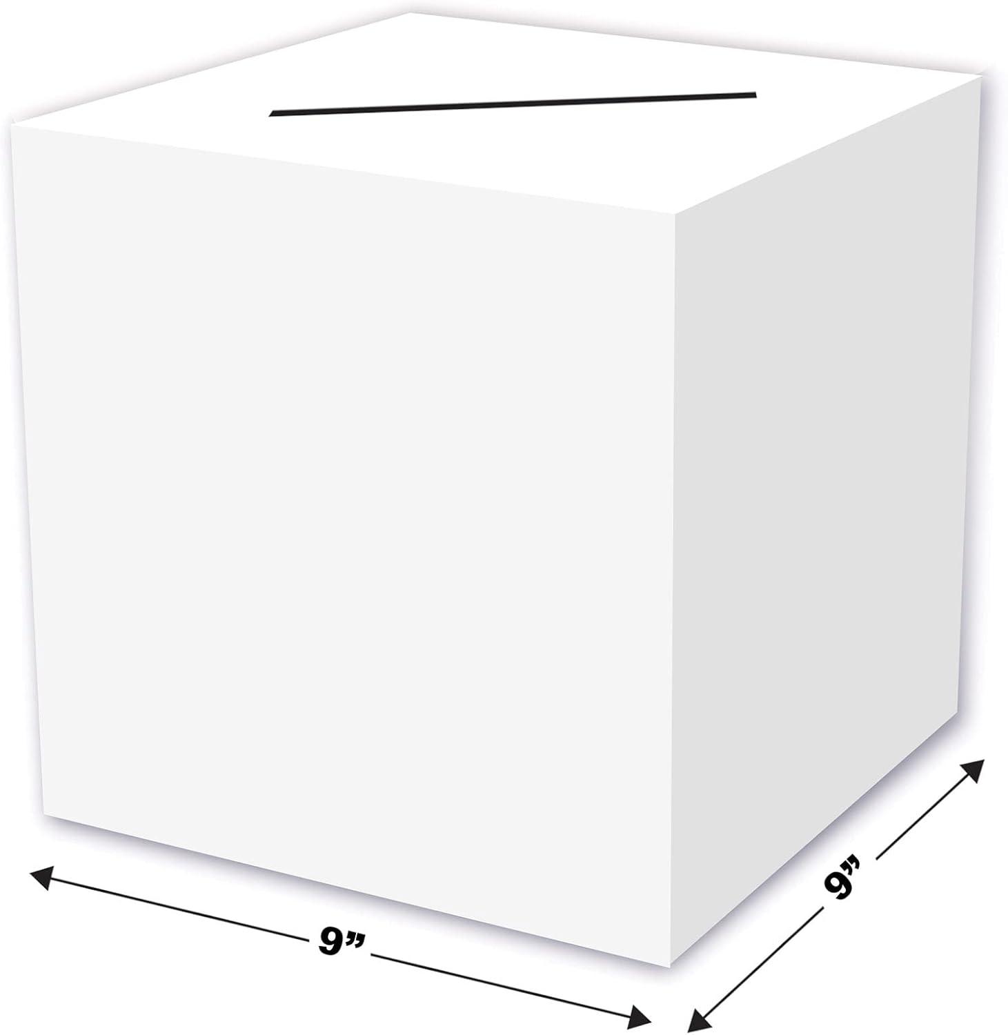 White Cardstock All-Purpose 9" x 9" Party Box
