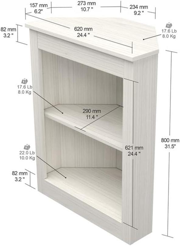 Two Level Corner Bookshelf - Inval