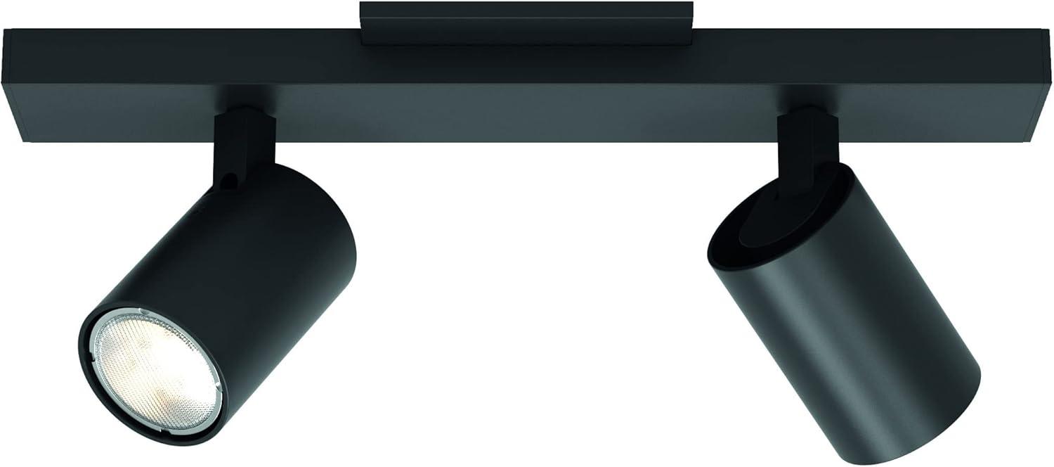 Contemporary Black Finish Adjustable LED Spotlight Flush Mount