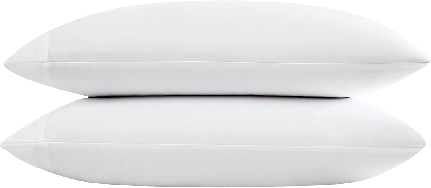 White Sateen Cotton 800 Thread Count Standard Pillowcase Set