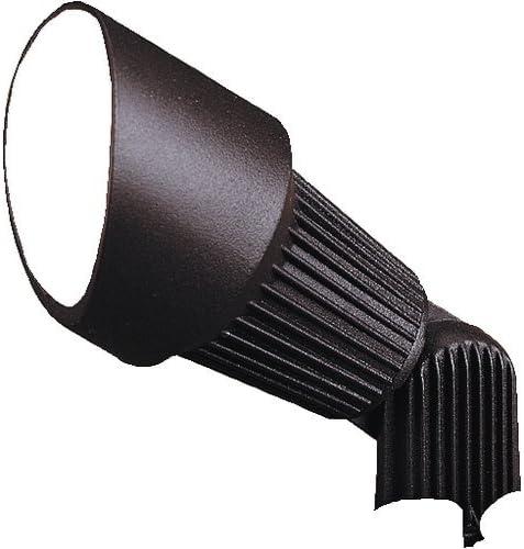 Modern 3'' Black Halogen Floor Spotlight with Clear Glass